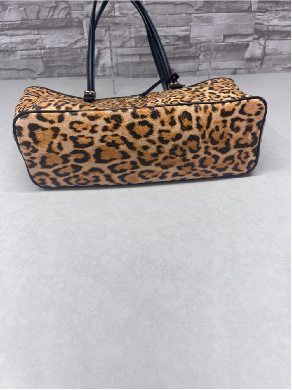 Michael Kors Charm Meduim Carryall Tote Cheetah Print & Matching Wallet Marigold - Picture 7 of 13